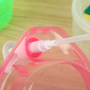 LEI 1Set Liquid Soap Dispenser Kitchen Dish Soap Dispenser With Sponge Liquid Pump Soap Container Kitchenware Cleaning Tools
