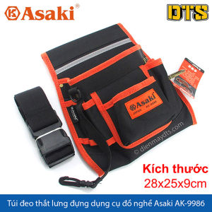 Túi đeo thắt lưng đựng dụng cụ đồ nghề Asaki AK-9986