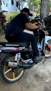 Knalpot Standar Racing Fizr Force1 Fiz R Hitam Tameng El9