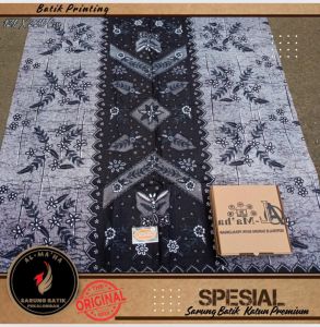 Sarung  Batik Pria Dewasa pekalongan Motif Terbaru  Kain Katun Premium Coklat