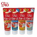 Ciao Churu Tube 80g. ขนมแมวเลีย ขนมแมว สูตรทูน่าไฟเบอร์ บำรุงขน อร่อย (CS-154) สำหรับแมวทุกสายพันธุ์ (80 กรัม/หลอด) x 2 หลอด. 