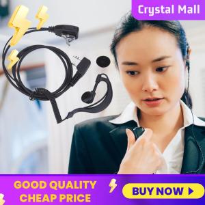 2 PIN Earpiece Headset PTT MIC Walkie Talkie Headset with Microphone 1M Walkie Talkie Earbud for Baofeng UV5R Kenwood HYT