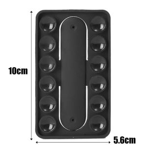 จุกดูดโทรศัพท์มือถือซิลิโคน2/4ชิ้น2 In 1กระเป๋าเก็บบัตรผนังกระจกกันลื่นด้านหลังโทรศัพท์เพิ่มขาตั้งแบบดูดพลังงาน