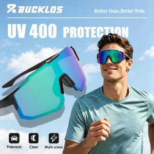 BUCKLOS Polarized Sunglass for Men Original Cycling Shades Aesthetic Bike Accessories