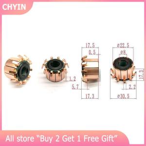 [COD] CHYIN 8x22.5x17.5mm 10P Teeth Copper Hook Type Electrical Motor Commutator Electronic Accessories