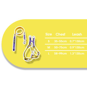 HamshMoc Dog Cat Harness Combo Soft Polyester Double Zinc D-Rings POM Clip Tangle-Free Rotator Padded Handle
