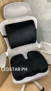 Chair Cushion Soft Memory Foam Seat Comfortable Office Seat Mat Breathable Back Lumbar Back Pillow