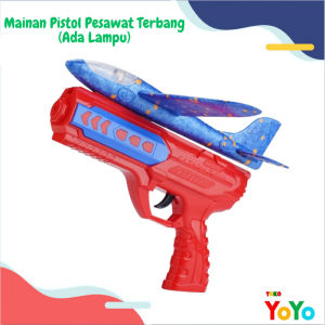 TokoYoyo Mainan Anak Pesawat Terbang Lampu Mainan Anak Pistol Tembak Tembakan Pesawat Terbang Air Plane