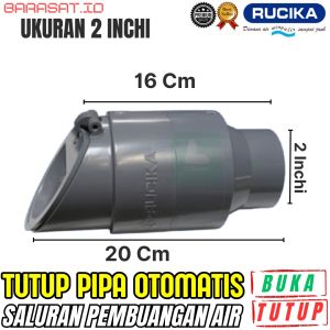Katup Otomatis Pembuangan Air | Solusi Saluran WC & Got | 1.5” - 6”