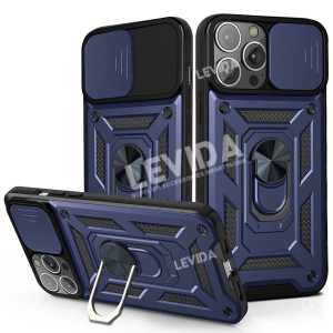 Case Iphone 15 Iphone 15 Plus Iphone 15 Pro Iphone 15 Pro Max Case Robot Slide Kamera Protect Ringstand