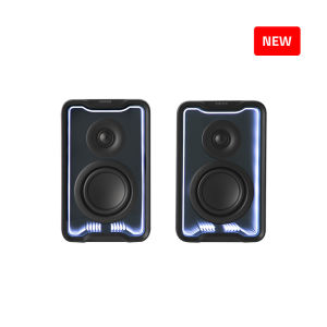 Edifier QR30 2.0 ลำโพงตั้งโต๊ะ 30W (RMS) Bluetooth V5.4 เอฟเฟกต์แสงไดนามิก USB-A พอร์ตอินพุต AUX รองรับ EDIFIER ConneX APP/EDIFIER TempoHub PC APP