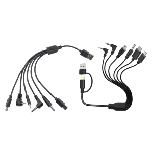 Small 23cm Multiple Device Charging Solution 6 Port USB Charging Cord Multifunction Charges Cable for Phones Tablets Toy