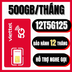 ( 1 NĂM ) Sim 5G Viettel Trọn Gói 1 Năm Có 1 Tỷ GB Data Dùng Mạng Xã Hội Không Nạp Tiền | 6MXH80Y 12MXH80Y 6SD125 12SD125 12SD90 12T5G125 12MXH100 . FREESHIP - CHƯA KÍCH HOẠT.
