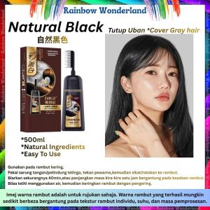 500ml Colouring/Nourish/Hair Shampoo Hair Care Nourishing Hair Dye with comb Plant-Base Extract