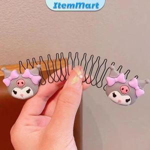 ItemMart Childrens Hair Comb Headband For Kids girl Cartoon Ponytail Clip Children Buckle Fixing Hairpin