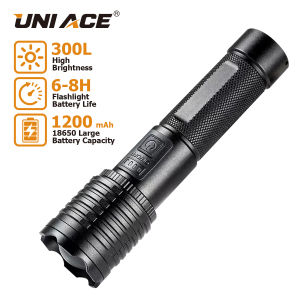 XHP50 Waterproof LED Torch Light Camping Emergency Zoomable High Lumen Rechargeable Flashlight