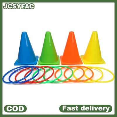 JCSYFAC Bên Trò chơi Vòng quăng trò chơi lễ hội Combo Set mềm nhựa cones Vòng quăng trò chơi ném trò chơi đồ chơi cho Kid người lớn