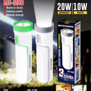Senter Tangan multifungsi Emergency MS 1239 Mitsuyama Cahaya Putih - ShennyStore