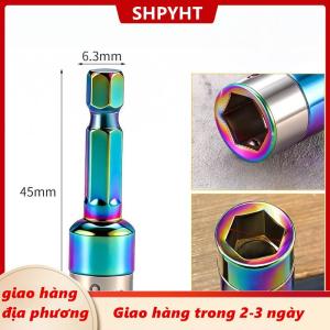 [COD] SHPYHT Giao hàng địa phương 1 4pcs Ratchet ổ cắm hàng loạt Bộ chuyển đổi công cụ kim Loại tay áo cờ lê 8mm lục giác Shank tác động ổ cắm cờ lê điện khoan chuyển đổi