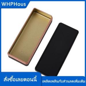 WHPHous กล่องเก็บของทรงสี่เหลี่ยมหลากสีพร้อมฝาปิดกล่องดีบุกขนาดเล็กกล่องเปล่ากล่องเก็บของ