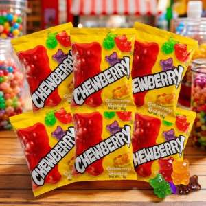[BUY 1 TAKE 1] COD Chewberry Gummy Bear 12s Sugarcoated Fruity Snack Gummy Candy for Lootbags Birthdays Party and Pangtindahan - Sweet and Sour Mixed Fruity Chew Candy Gummy Candy