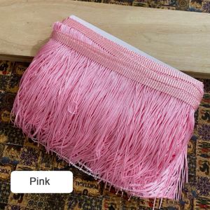 LIVELYN 10 Yards Polyester Viền tua rua Màu đơn sắc 6 inch Dây ruy băng tua rua Viền vải may Phụ Kiện Làm Đồ Thủ Công Tự Làm Ruy băng viền ren Phụ Kiện Nhà Cửa