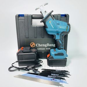 SV Máy cưa kiếm cầm tay dùng pin 18V - 21V không chổi than tặng kèm 6 lưỡi (chung chân pin Makita 18V)