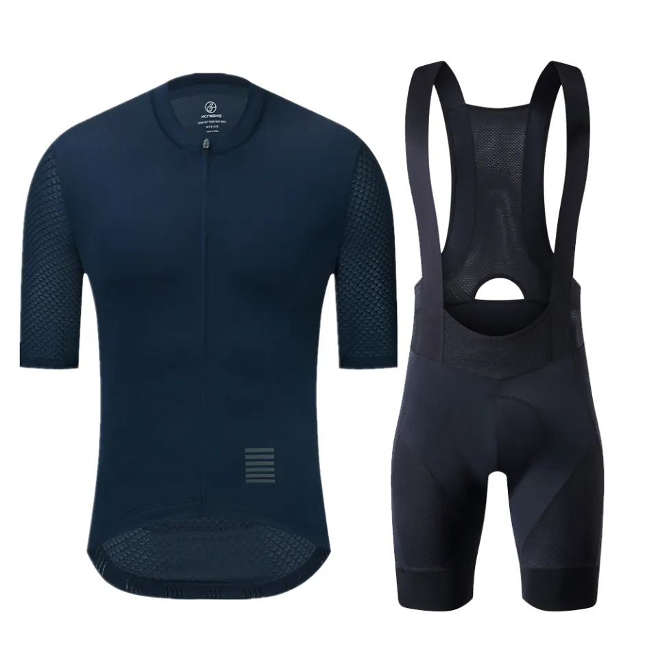 YKYWBIKE Cycling Jersey Sets Road Bike Shorts Sleeves Jersey Bib Shorts with 3D Padded Cycling Clothing Set for Men Lazada