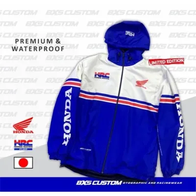 JAKET HONDA TEAM HRC JACKET TOURING SUNMORI BAHAN LOTTO TEBAL