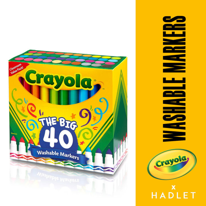 Crayola Ultra Clean 40 Washable Markers Lazada Singapore