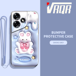 VRQR เคสโทรศัพท์คอลเลกชันสัตว์เลี้ยงน่ารัก สำหรับ infinix Smart 8 X6525 Hot 30 X6831 Hot 30i Hot 30i NFC X669 Hot 30 Play itel S23+ S681LN Tecno Spark 20 Spark 20C Pop 8 ใหม่รูปการ์ตูน3มิติแบบเต็มรูปแบบดีไซน์ (ฟรีสายคล้อง)