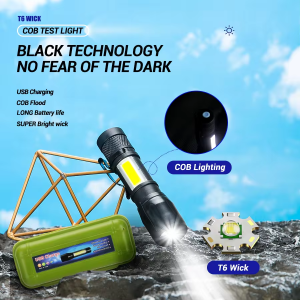 Upgrade XHP70 Flashlight Built-in 26650 Battery High Quality Portable Torchlight Type-C Rechargeable Portable Flashlight