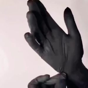 100pc Black Nitrile Gloves Latex Free Waterproof and Anti-Static Multi-Purpose Suitable for Beauty Salon Work Gloves 100pc Black Nitrile Gloves Latex Free Waterproof and Anti-Static Multi-Purpose Suitable for Beauty Salon Work Glo