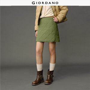 Giordano Women Embroidery quilted mini skirt Free Shipping 12465602