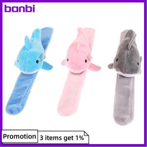 banbi Cute Plush Shark Wristband Stuffed Animal Slap Bracelet Slap Rings Slap Band Toy For Kids Party Favor Birthday Gift