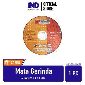Mata Gerinda Camel 4 Inch x 1.2 / 6 mm 107x1.2x16 100x6x16 Batu Potong Poles Gurinda 4"x1.2 4"x6