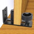 Adjustable Sliding Door Guide Barn Door Bottom Floor Guide Stay Roller 8 Assembly Options. 