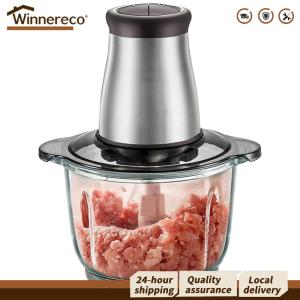 [Winnereco Flagship Mall]Electric Meat Grinder and Food Processor with Dual Gears for Fresh Vegetable and Fruit Processing Ideal for Baby Food Making
