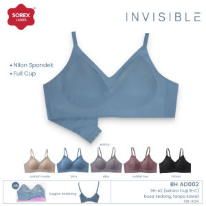 Sorex Seamless Bra Busa Sedang Tanpa Kawat Kait 3 Full Cup B-C Invisible BH AD 002