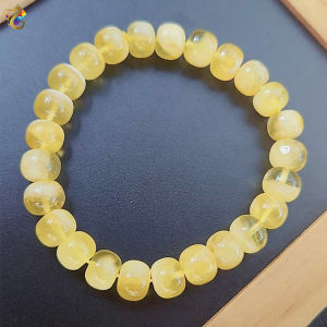 Collection Grade Amber Abacus Bracelet (White)