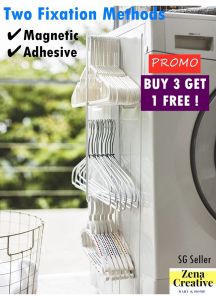 Magnetic 3 tire Japanese style bathroom Towel Rack Laundry Hanger Organizer