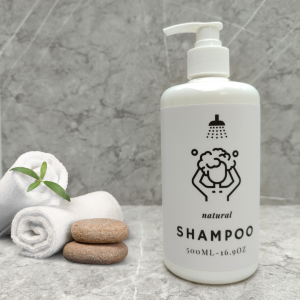 Botol Tempat Sabun Cair Shampoo Pump Dispenser Sabun Shampoo Aesthetic 500ml Motif Ilustration BW