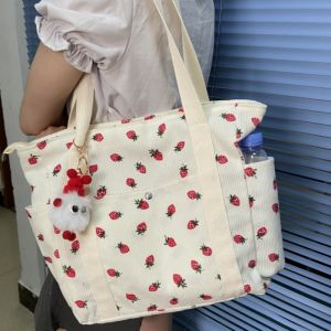 Forest Fresh Corduroy Handbag Sweet and Fashionable Versatile Shoulder Bag Beautiful and Simple Commuter Womens Tote Bag2026