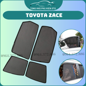 Rèm che nắng xe Toyota Zace- Bộ 4 tấm 4 cửa chắn nắng vừa khít form xe nam châm hút mạnh