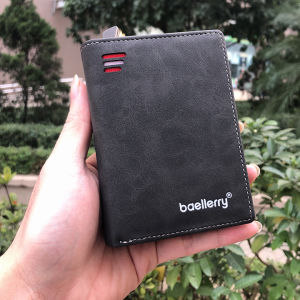 Ví Nam Da Lộn Bóp Nam Dáng Đứng Gập Đôi D2341 Có Khóa Kéo Cúc Bấm Chính Hãng Baellerry Đựng Tiền Và Thẻ Mini Nhỏ Gọn