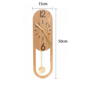 AIMI Various Styles Of Crystal Porcelain Wood Wall Clocks For Home Use With Silent Pendulum Decoration Suitable For Living Room Bedroom OfficeFast shipping