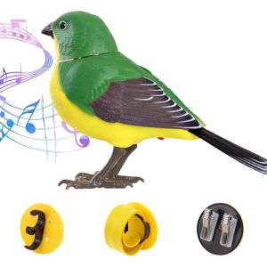 BEIBEI Artificial Bird Electric Singing Bird Motion Sound Control Simulation Robot Birds Birthday Gift Interesting Interactive Bird Toy Home Decor