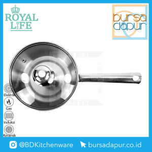 Royal Life Stainless Saucepan 18 cm / Panci Stainless Susu / Panci Stainless Mie 18 cm