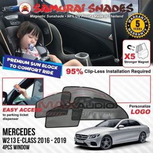 Car Sunshade MERCEDES BENZ W164 W203 W204 W205 W211 W213 STRONG MAGNET SAMURAI SUN SHADES Magnetic Pelindung Matahari Ke