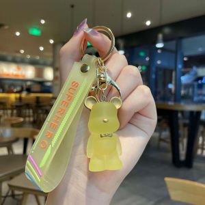 Gantungan Kunci Astronot Beruang Keychain Kartun Karakter Bear Astronaut Gantungan Tas Lucu